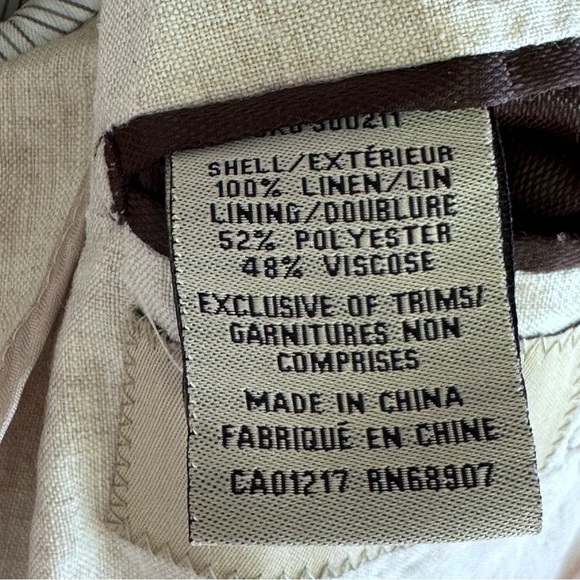 100% Linen Boyfriend Blazer Jacket - Picture 11 of 14